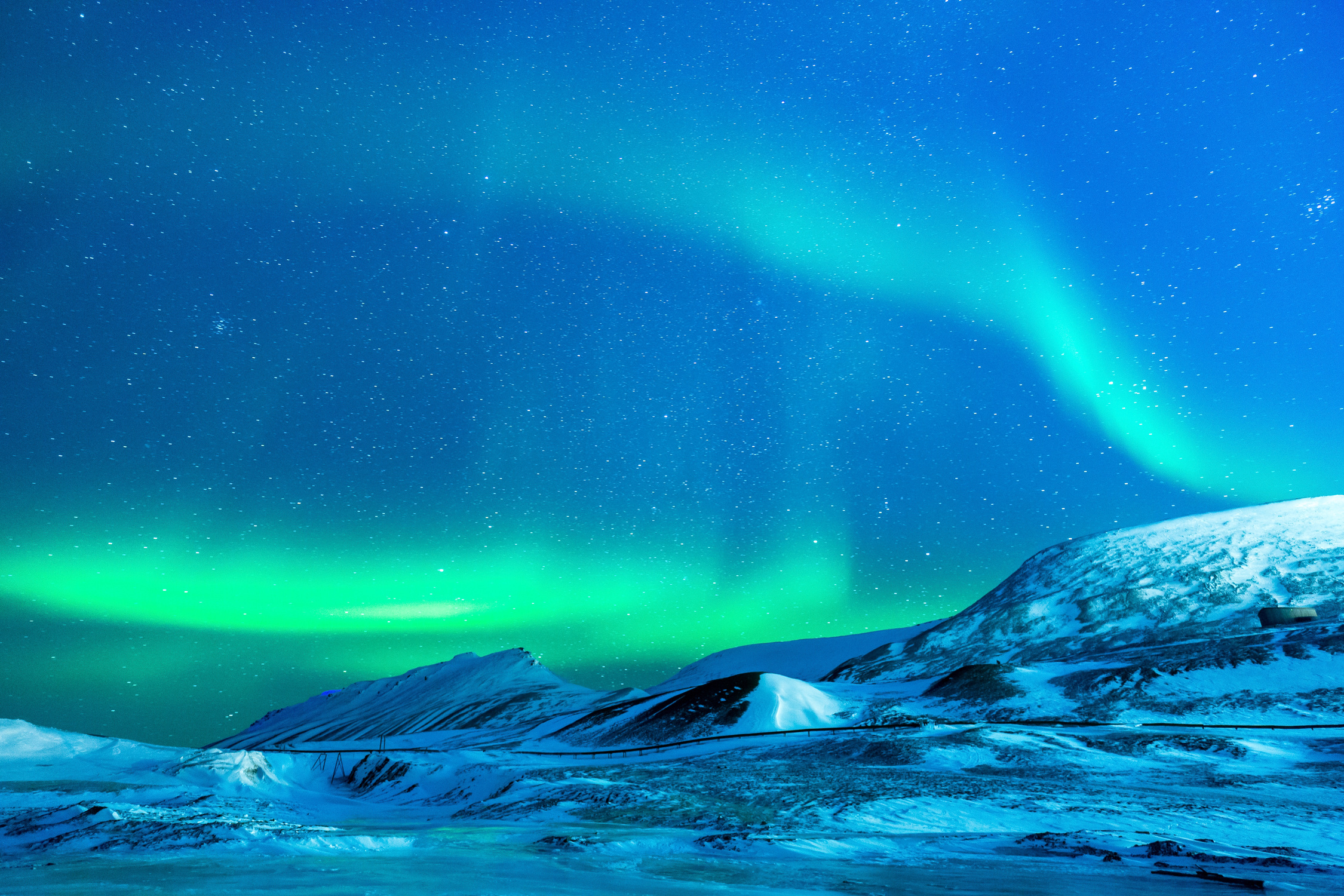 Aurora Borealis at Night